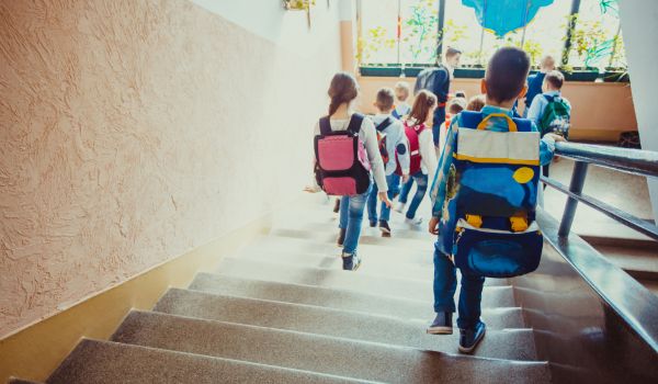 Pupils going on break