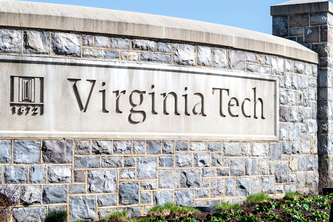 Virginia Tech sign