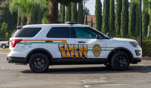 Campus safety vehicle in California