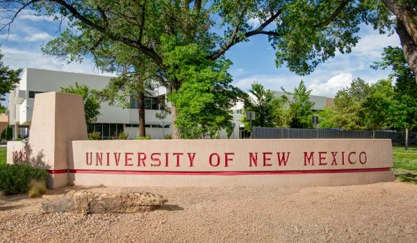 Entrance Sign at the University of New Mexico