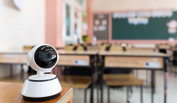 Security camera in classroom