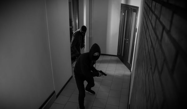 Burglars with a gun