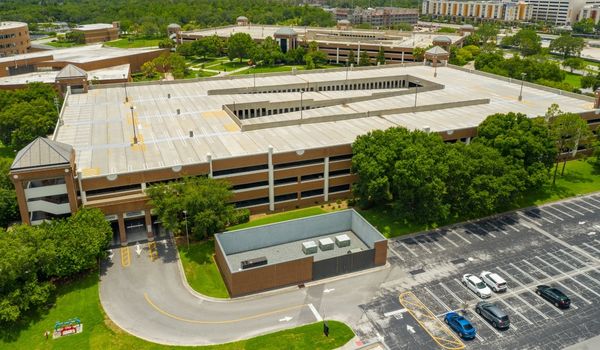 Campus parking lot