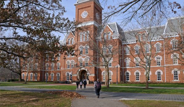 College building in fall